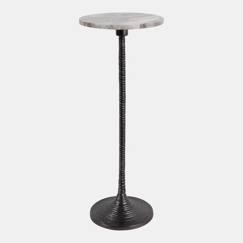 sagebrook home 26x10" Antique Gray Marble Top Drink Table / Antiq Wishlist Create New