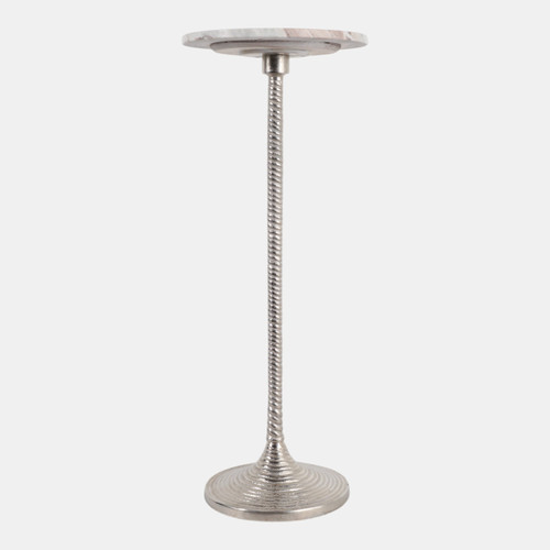 Sagebrook Home 26x10" Beach Marble Top Drink Table / Raw Nickle Wishlist Create New