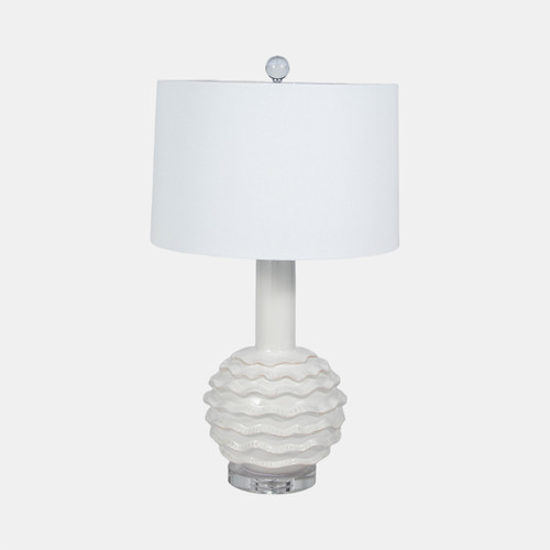 sagebrook home 27" Ruffles Table Lamp Crystal Base White Wishlist Create New