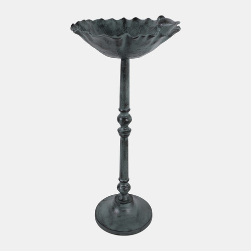 Sagebrook Home 27x13" Bird On Flower Bird Bath Patina Finish Mul Wishlist Create New