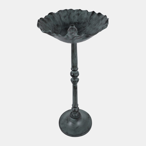 Sagebrook Home 27x13" Bird On Flower Bird Bath Patina Finish Mul Wishlist Create New