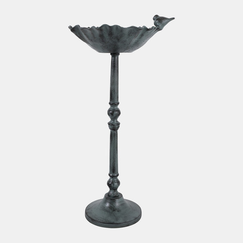 sagebrook home 27x13" Bird On Flower Bird Bath Patina Finish Mul Wishlist Create New