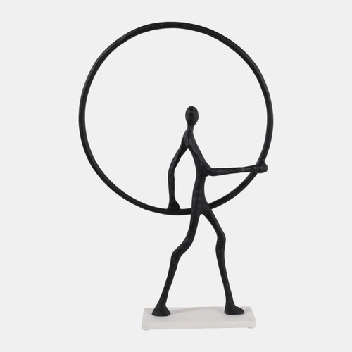 sagebrook home 27x15" Man With Ring On Marble Base Black/white Wishlist Create New