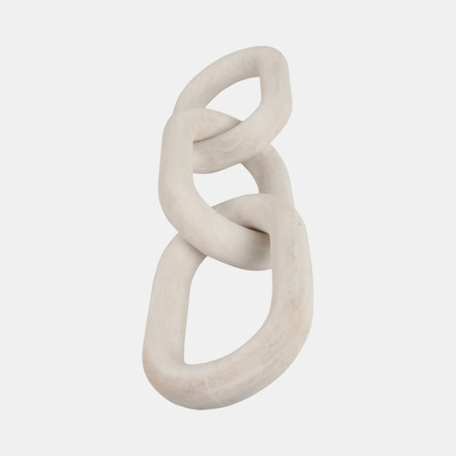 Sagebrook Home 28" 3 Wooden Links White Wishlist Create New