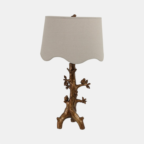 sagebrook home 28" Perched Birds On Branch Table Lamp Gold Wishlist Create New