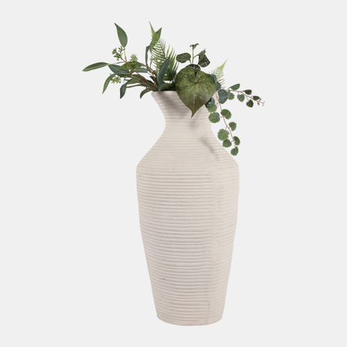 Sagebrook Home 28x13" Paper Mache Ribbed Vase Ivory Wishlist Create New