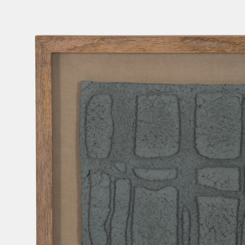 Sagebrook Home 28x35 Paper Mache Wall Art Framed Glass Dk Gray Wishlist Create New