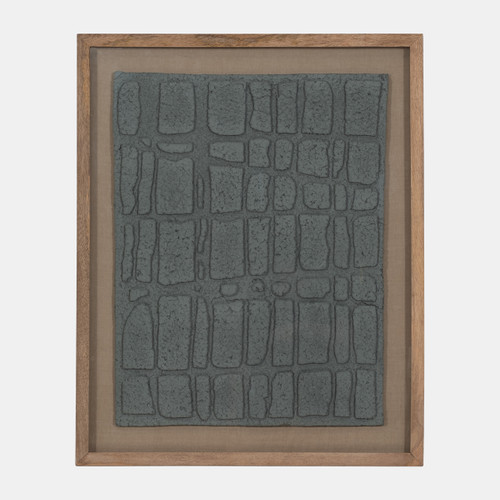 sagebrook home 28x35 Paper Mache Wall Art Framed Glass Dk Gray Wishlist Create New