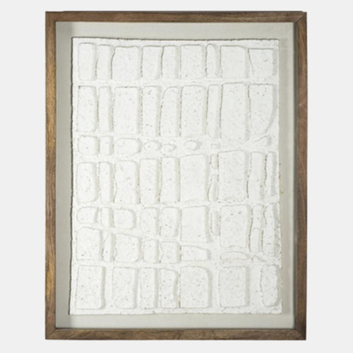 Sagebrook Home 28x35" Paper Mache Wall Art W/wooden Frame /glass Wishlist Create New