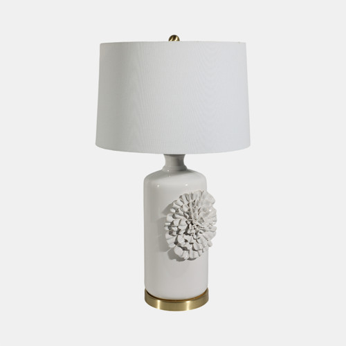 Sagebrook Home 29" Dahlia Flower Applique Table Lamp Cream/gold Wishlist Create New