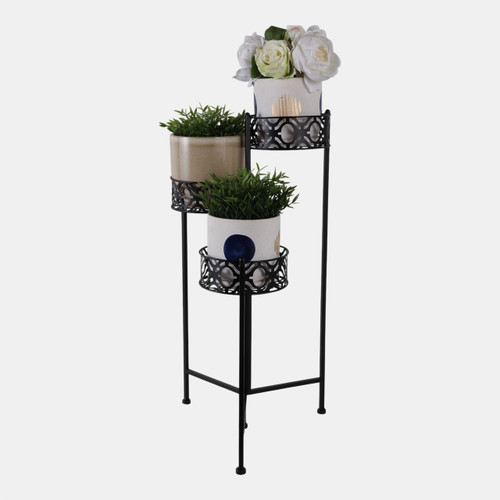 Sagebrook Home 29" Folding 3-tier Plant Stand Black Wishlist Create New