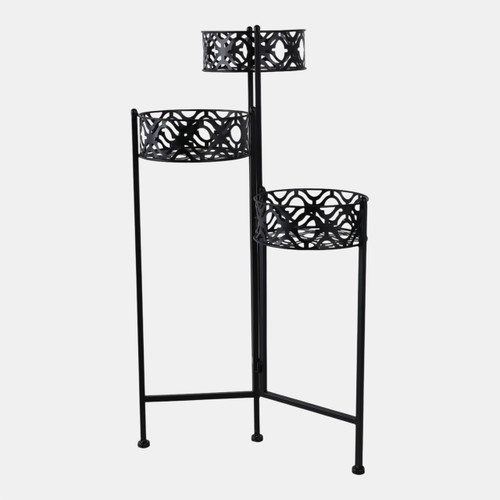 Sagebrook Home 29" Folding 3-tier Plant Stand Black Wishlist Create New