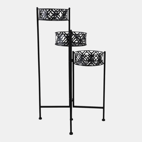Sagebrook Home 29" Folding 3-tier Plant Stand Black Wishlist Create New
