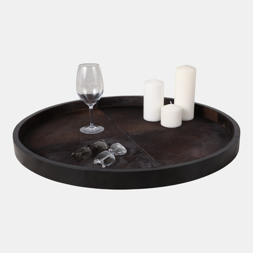 Sagebrook Home 29" Hair On Hide Patchwork Tray Brown Wishlist Create New