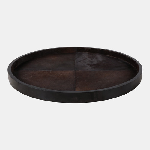 Sagebrook Home 29" Hair On Hide Patchwork Tray Brown Wishlist Create New