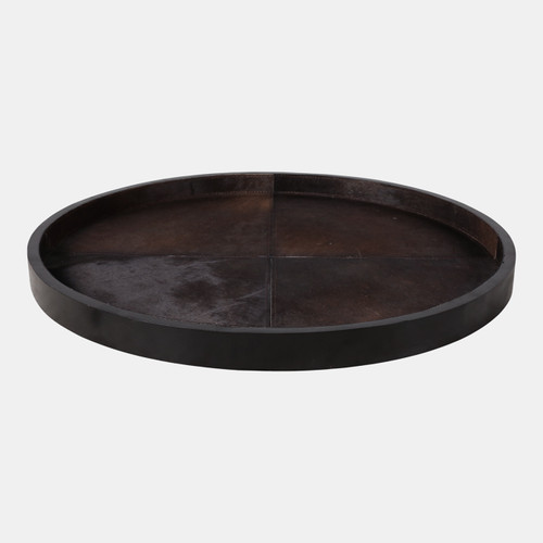 sagebrook home 29" Hair On Hide Patchwork Tray Brown Wishlist Create New