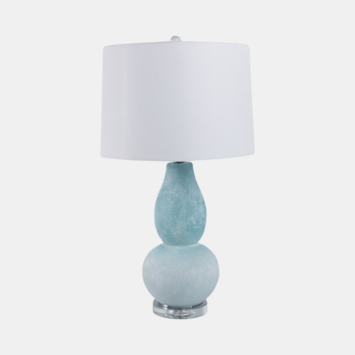 Sagebrook Home 29x16" Gourd Frosted Glass Lamp Blue Wishlist Create New