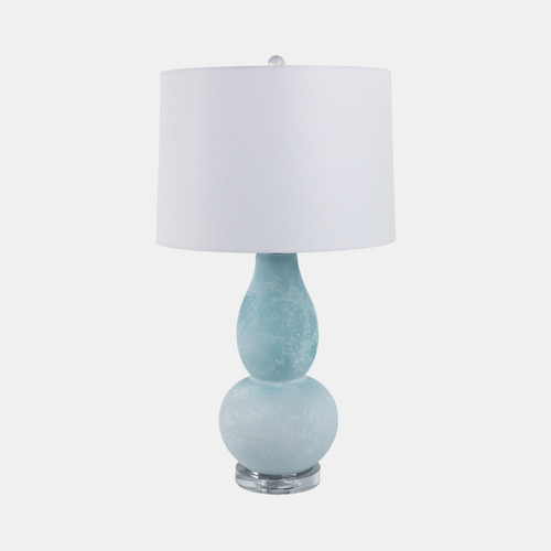Sagebrook Home 29x16" Gourd Frosted Glass Lamp Blue Wishlist Create New
