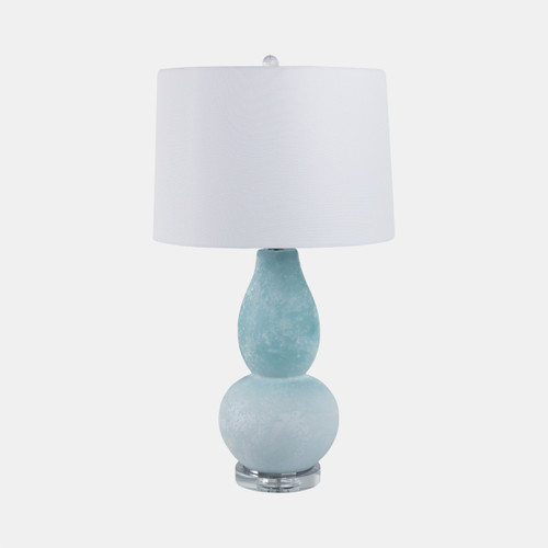 sagebrook home 29x16" Gourd Frosted Glass Lamp Blue Wishlist Create New