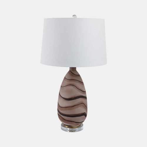 Sagebrook Home 29x17" Marbled Glass Table Lamp Brown Wishlist Create New