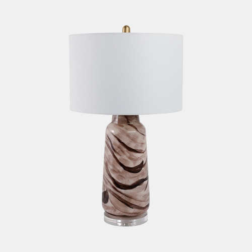 Sagebrook Home 29x17" Swirled Glass Table Lamp Brown Wishlist Create New