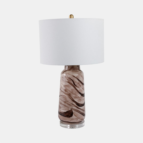 Sagebrook Home 29x17" Swirled Glass Table Lamp Brown Wishlist Create New