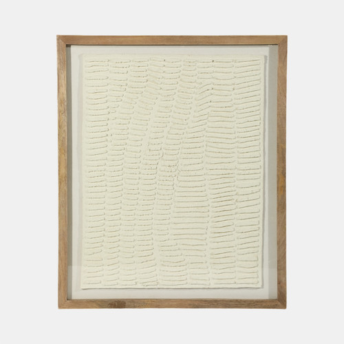 sagebrook home 29x35 Paper Mache Wall Art Framed Glass Gray Wishlist Create New