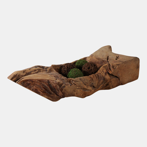 Sagebrook Home 30x11" Teak Wood Bowl Natural Wishlist Create New