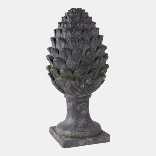 Sagebrook Home 30x13" Rustic Artichoke Statue With Moss Grey Wishlist Create New