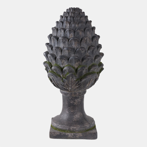 Sagebrook Home 30x13" Rustic Artichoke Statue With Moss Grey Wishlist Create New