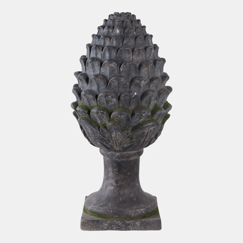 Sagebrook Home 30x13" Rustic Artichoke Statue With Moss Grey Wishlist Create New