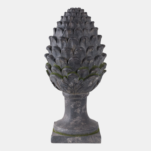 sagebrook home 30x13" Rustic Artichoke Statue With Moss Grey Wishlist Create New