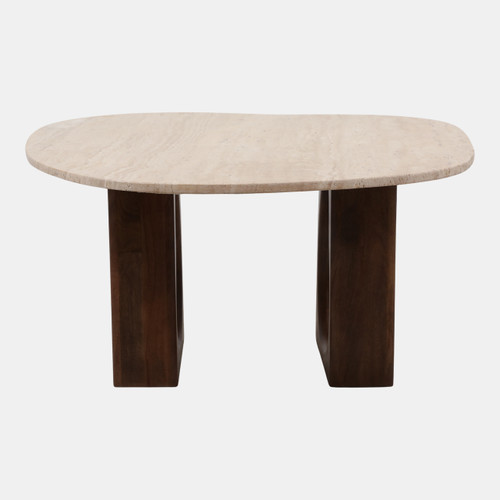 Sagebrook Home 30x16" Open Base W/ Curvy Top Coffee Table Tan/br Wishlist Create New