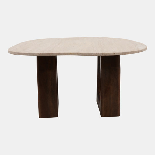 sagebrook home 30x16" Open Base W/ Curvy Top Coffee Table Tan/br Wishlist Create New