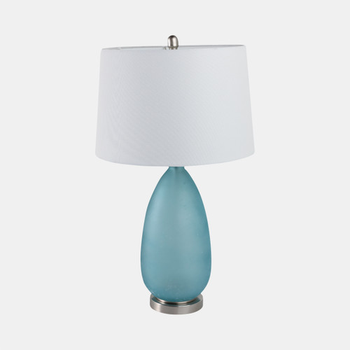 Sagebrook Home 30x17" Frosted Glass Table Lamp Blue Wishlist Create New