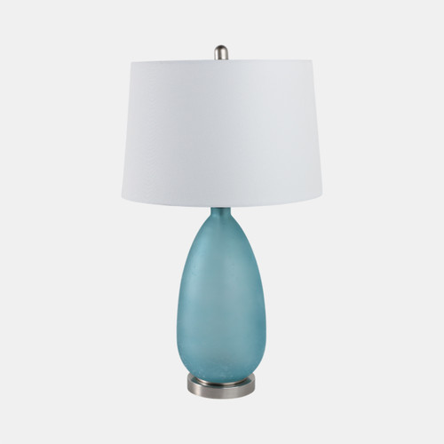 Sagebrook Home 30x17" Frosted Glass Table Lamp Blue Wishlist Create New