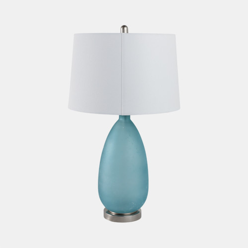 Sagebrook Home 30x17" Frosted Glass Table Lamp Blue Wishlist Create New