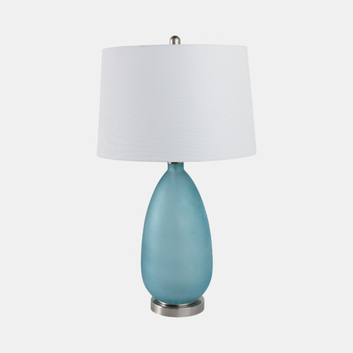 sagebrook home 30x17" Frosted Glass Table Lamp Blue Wishlist Create New