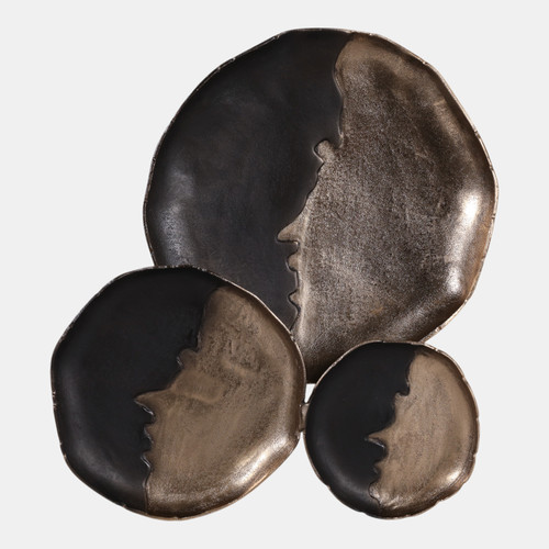 sagebrook home 30x25" 3-disc Metal Wall D?cor Black/bronze Wishlist Create New