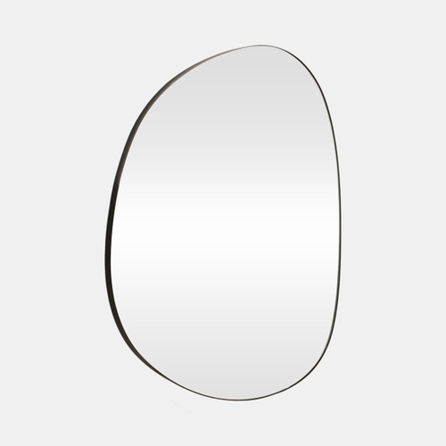 Sagebrook Home 30x35" Irregular Round Mirror Black Wishlist Create New