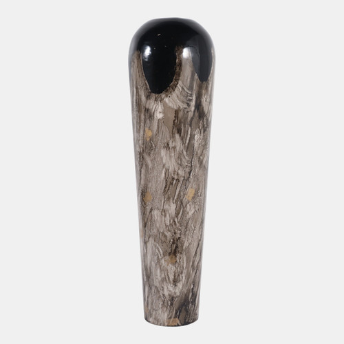 Sagebrook Home 30x9" Marbled Enamel Floor Vase Tan/black Wishlist Create New