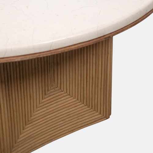 Sagebrook Home 31x17" Hex Base Coffee Table Ivory/tan Wishlist Create New