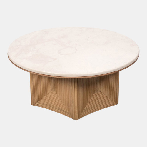 sagebrook home 31x17" Hex Base Coffee Table Ivory/tan Wishlist Create New