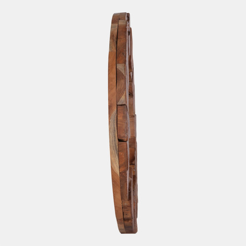 Sagebrook Home 31x31" Teakwood Framed Mirror Natural Wishlist Create New