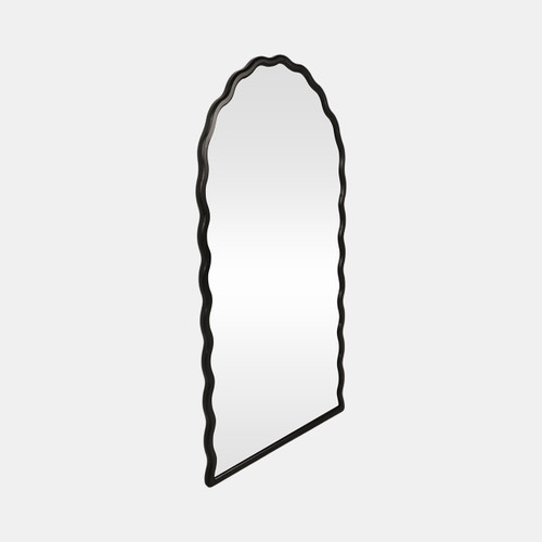 Sagebrook Home 31x59" Wavy Leaner Mirror Black Wishlist Create New