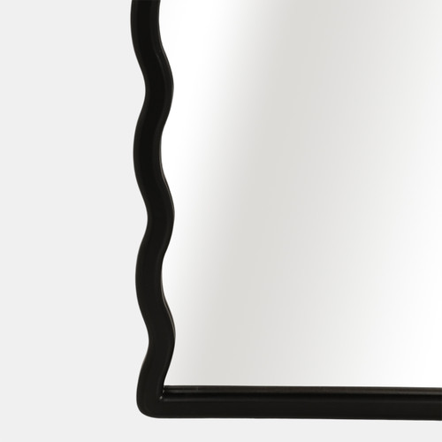Sagebrook Home 31x59" Wavy Leaner Mirror Black Wishlist Create New