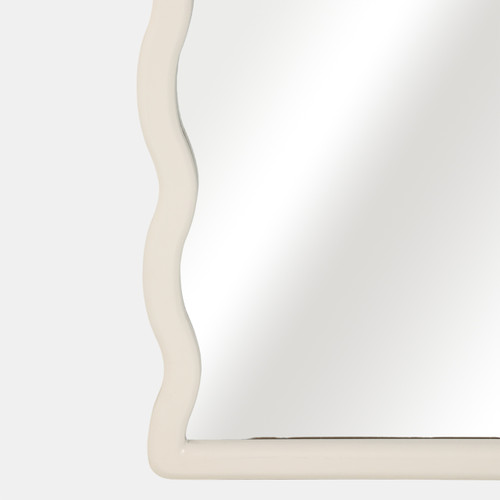 Sagebrook Home 31x59" Wavy Leaner Mirror White Wishlist Create New
