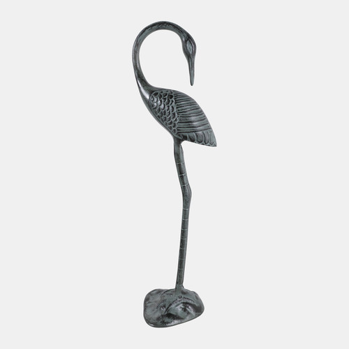 sagebrook home 31x9" Large Crane Sculpture Patina Finish Multi Wishlist Create New