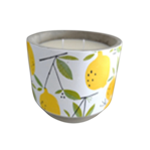 sagebrook home 32 Oz Lemon Citro Candle Yellow Wishlist Create New