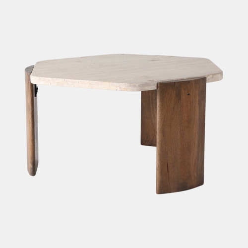 Sagebrook Home 32x17 Hexagon Travertine Coffee Table Bwn Wishlist Create New